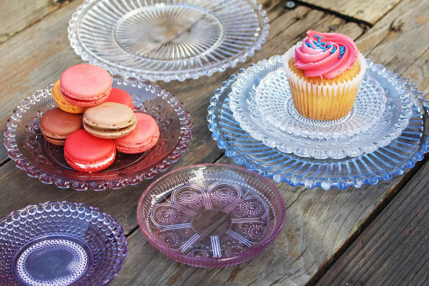 Danielle Ribbed Glass Plate