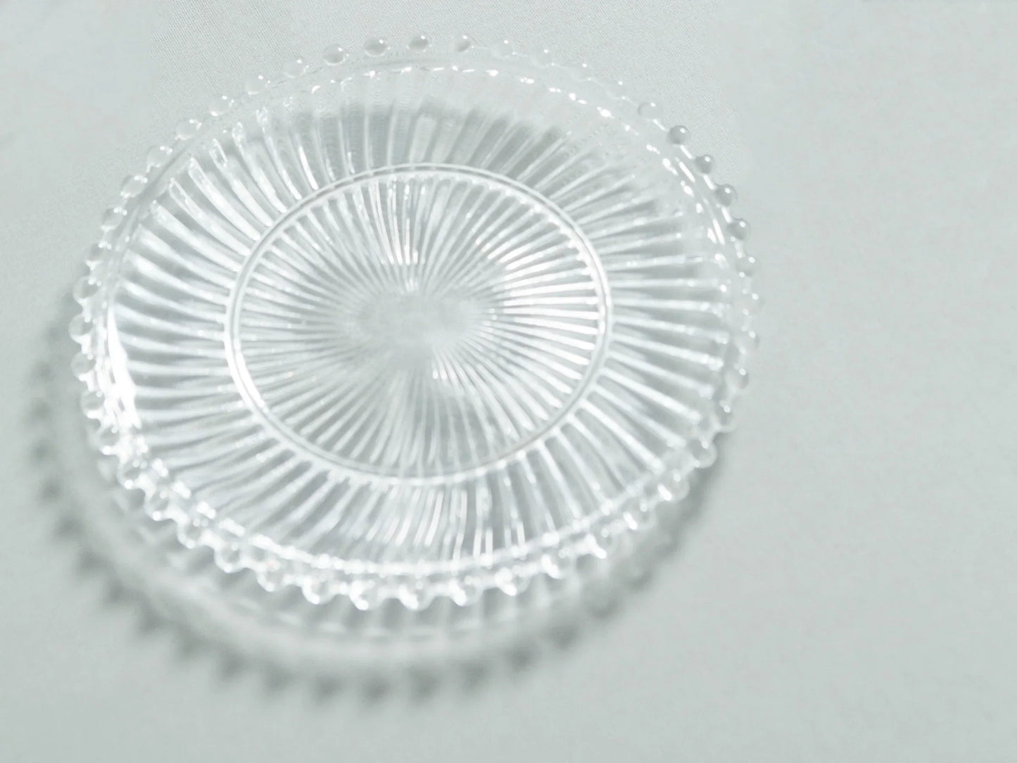 Danielle Ribbed Glass Plate
