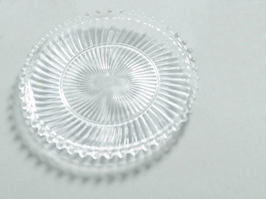Danielle Ribbed Glass Plate