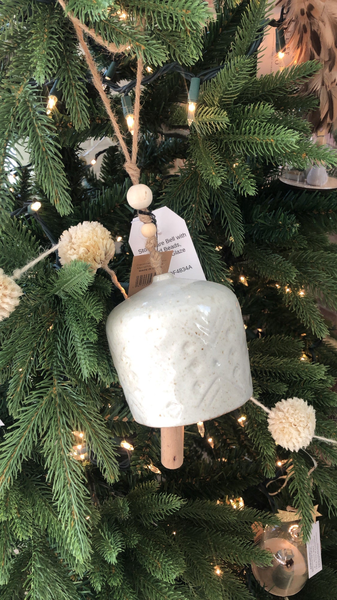 Large Stone Bell Ornaments