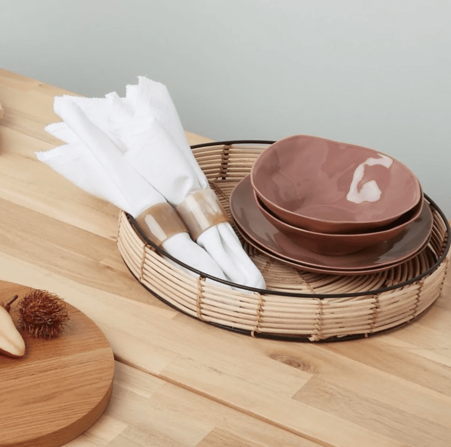 Riley Cloth Napkins, Set of 4, White