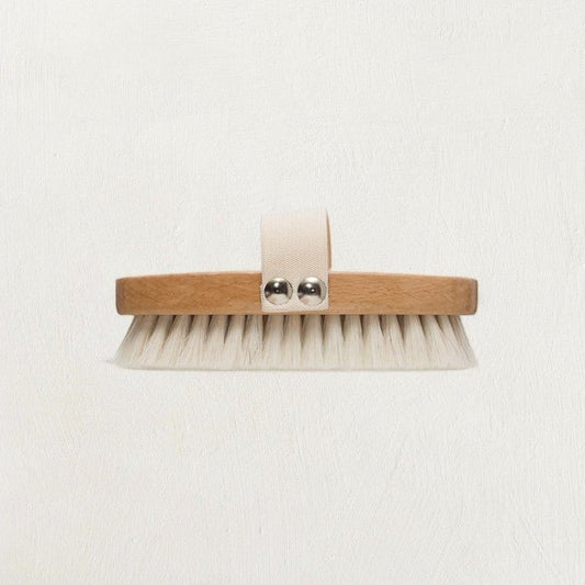 Beech Wood Bath Brush with Elastic Band