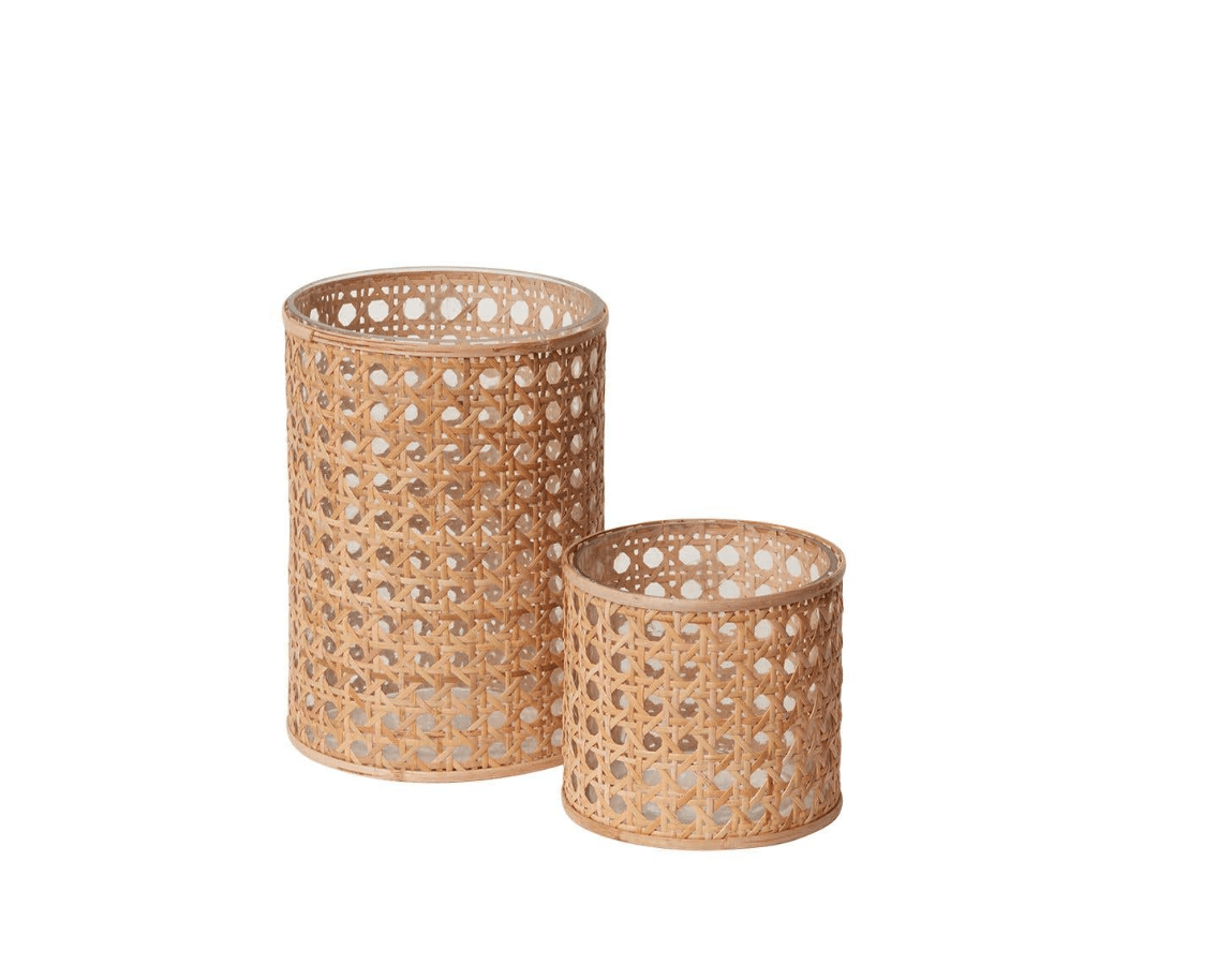 Oliver Cane Votive Candle Holder