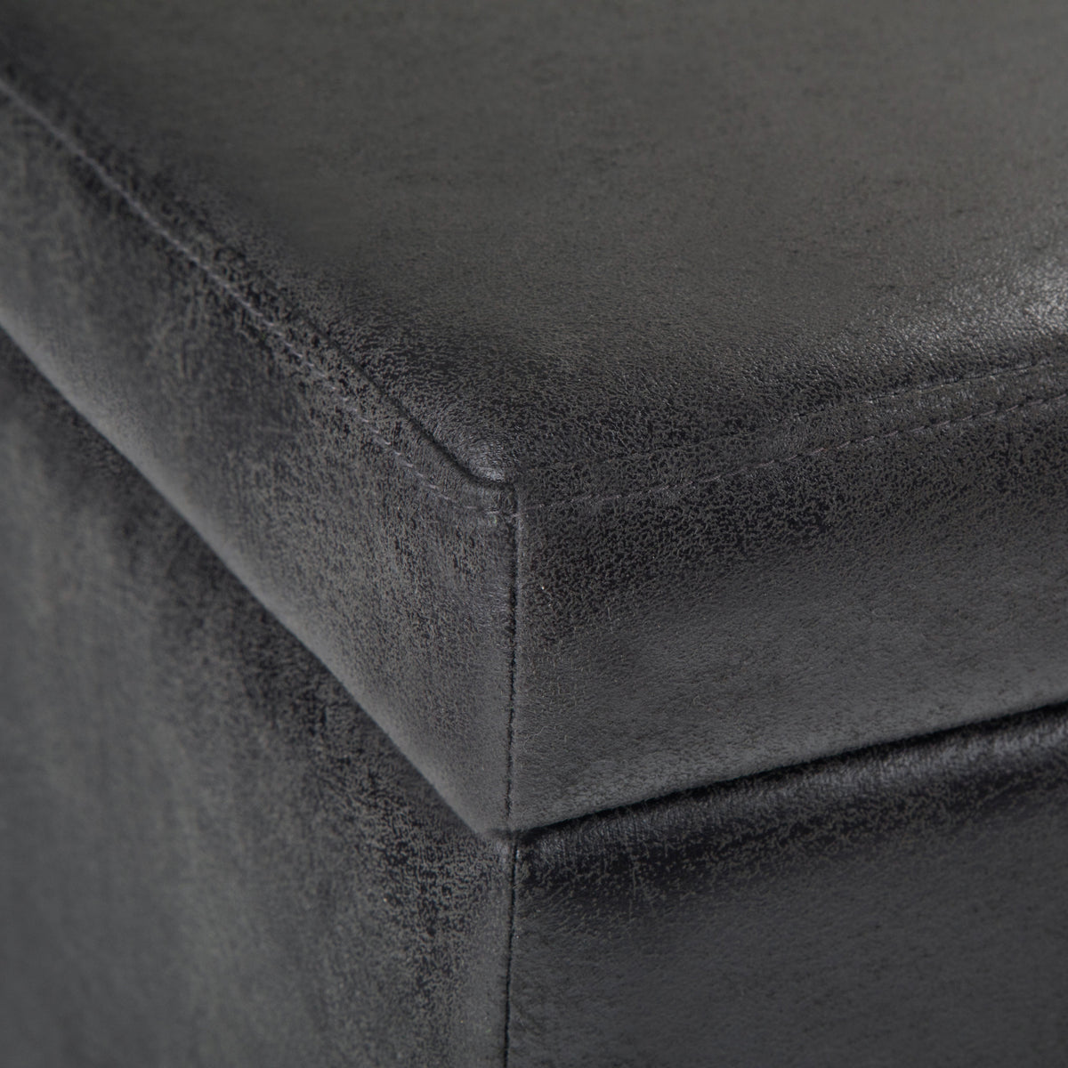Avalon 48 Inch Wide Storage Ottoman Bench in Distressed