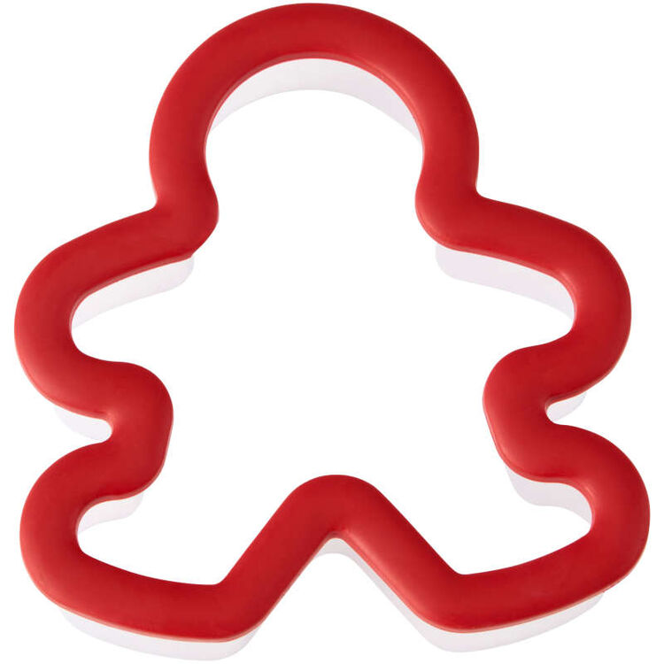 Plastic Grippy Cookie Cutter - Gingerbread Boy