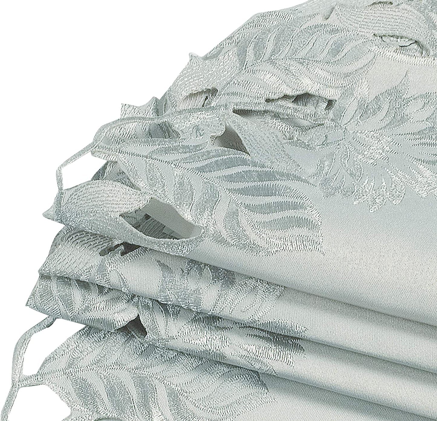 Linen Placemat Doilies - Round Gray Table Mats for Rustic Dining Table Protection