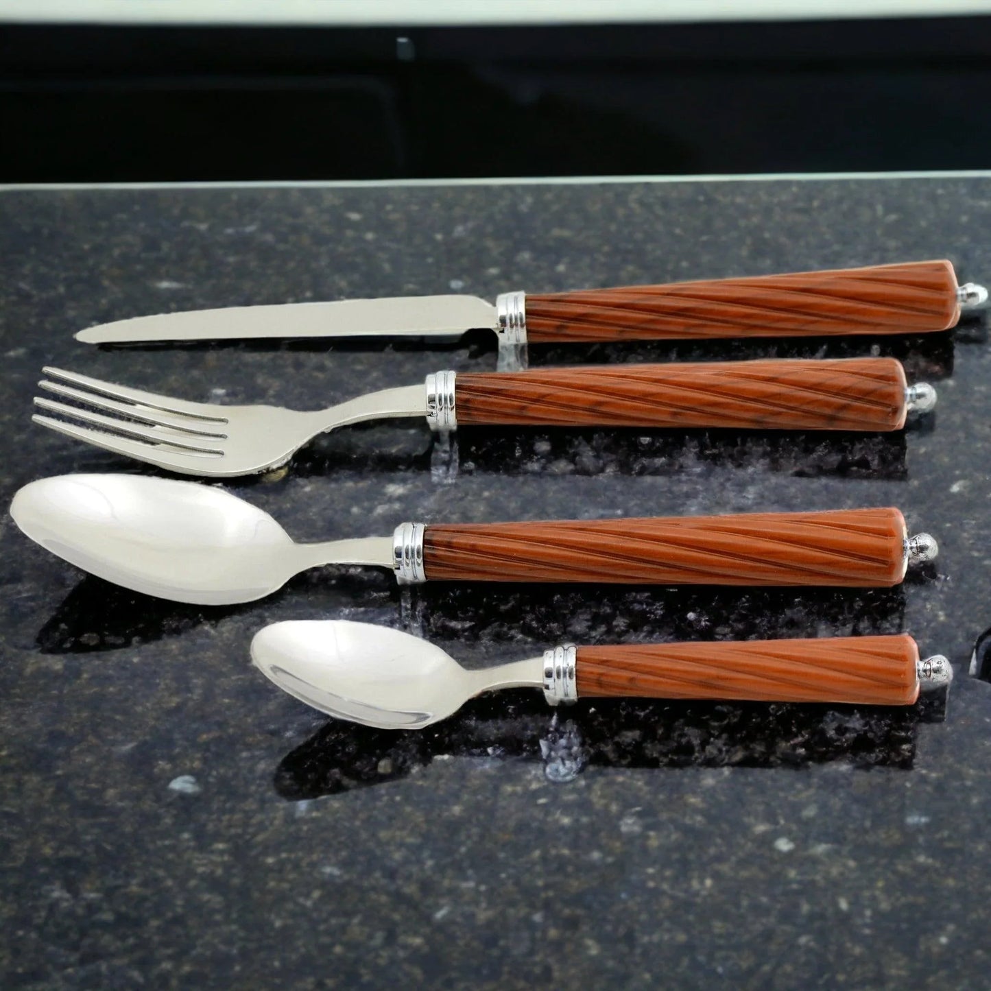 Flatware with Wood Handles