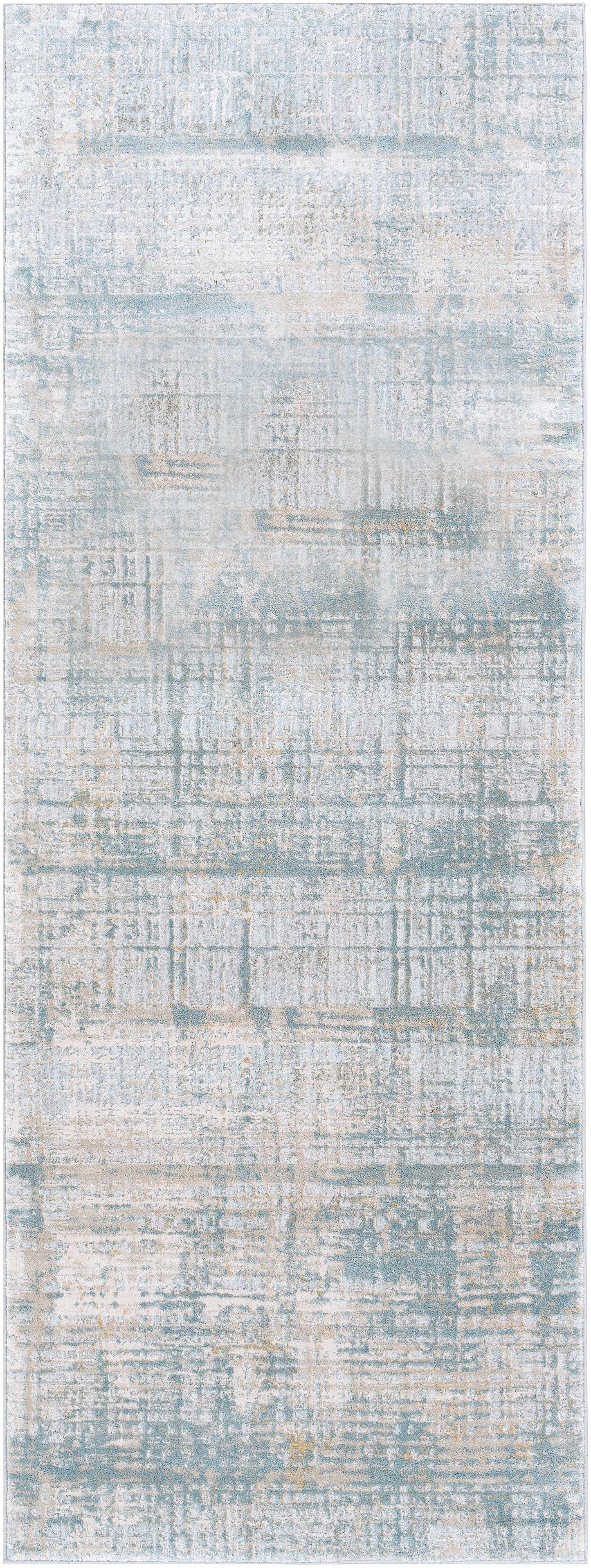 Fallin Gray Abstract Striped Luxe Rug
