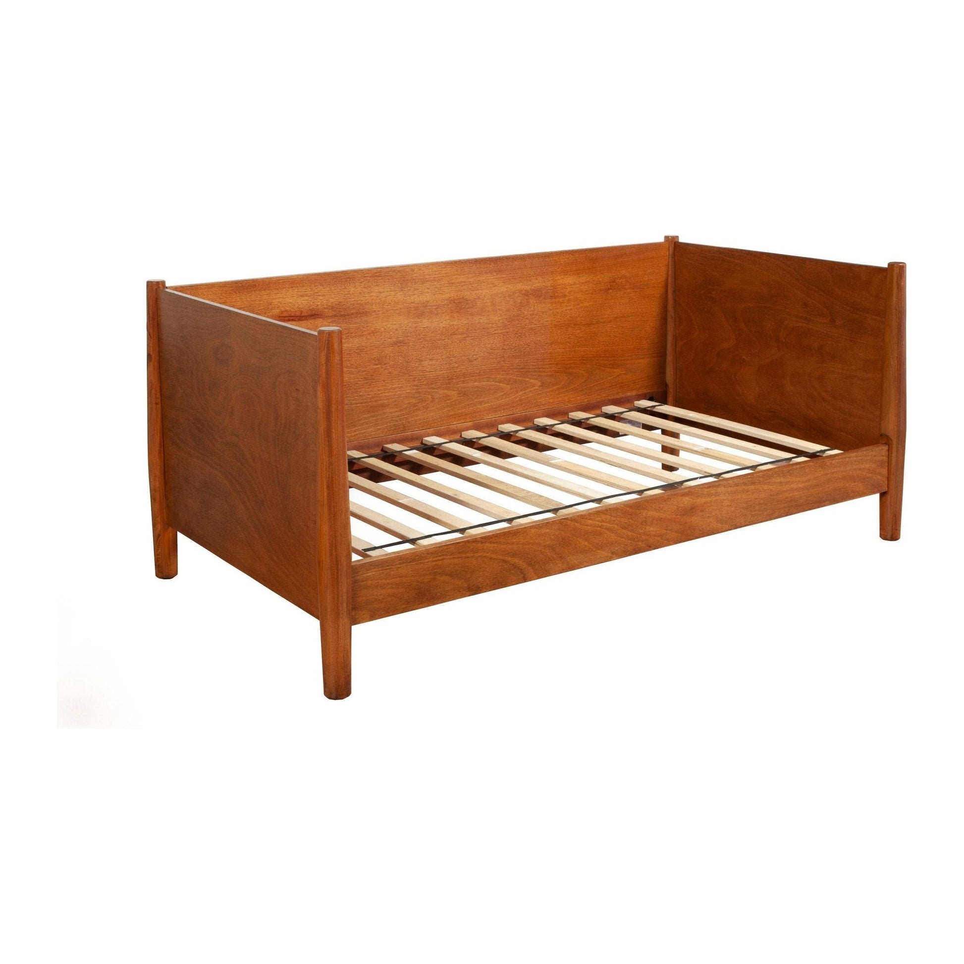 Flynn Day Bed in Chestnut featuring Mid-Century Modern design with sturdy Mahogany construction.