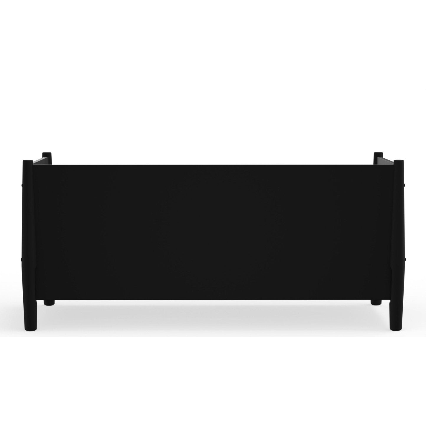 Flynn Day Bed, Black featuring a sleek and modern design with sturdy construction.