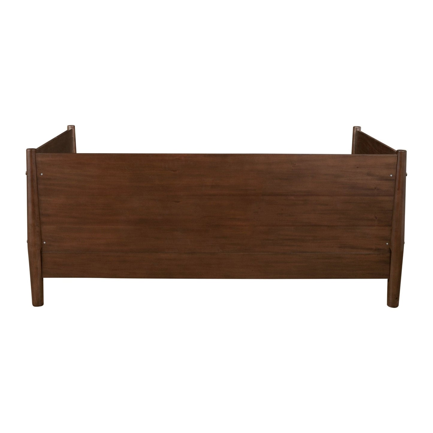 Flynn Day Bed in walnut finish showcasing its sturdy and stylish design.