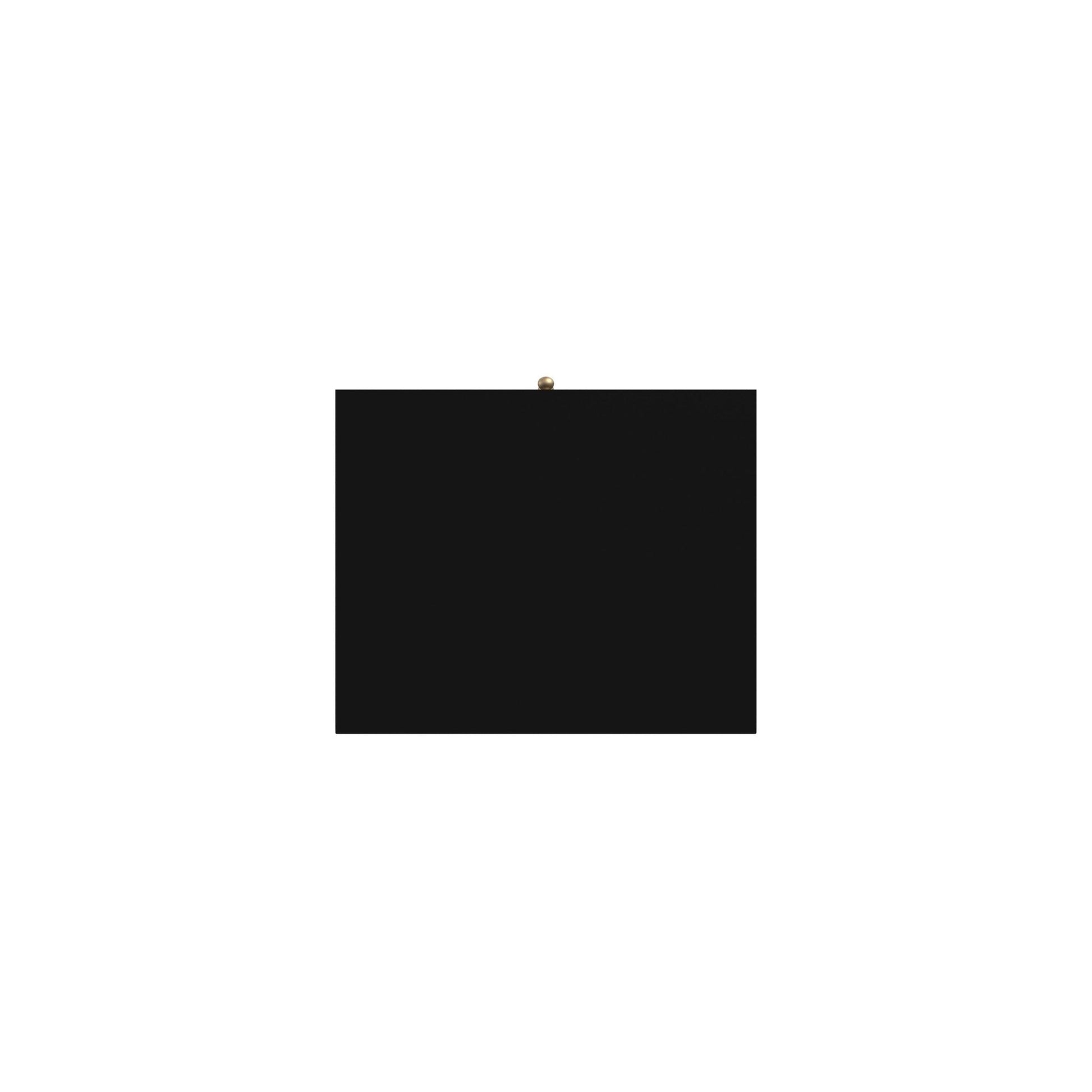 Flynn Nightstand in black, featuring a minimalist design and classic Mid-Century Modern style.
