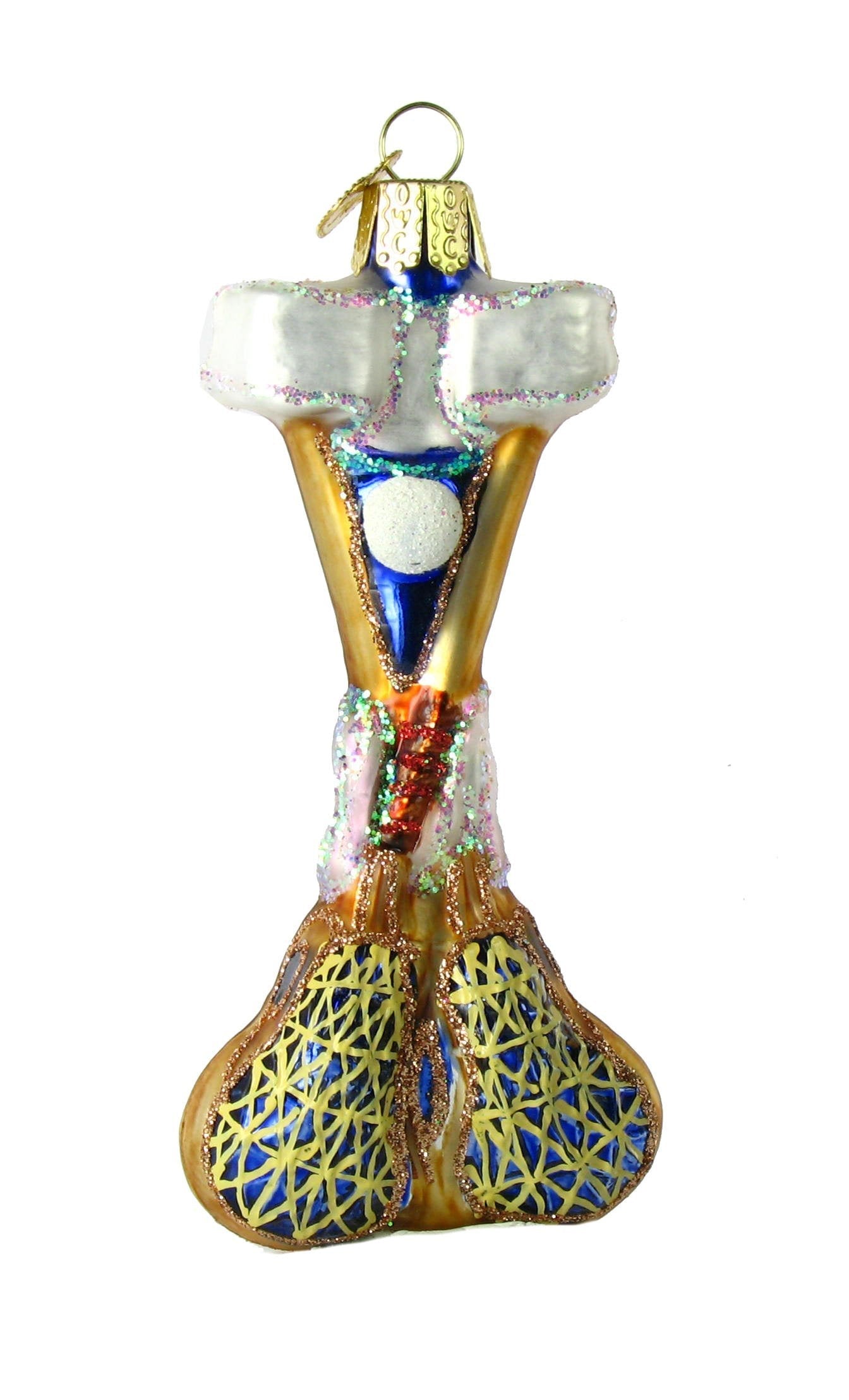 Lacrosse Set Glass Ornament