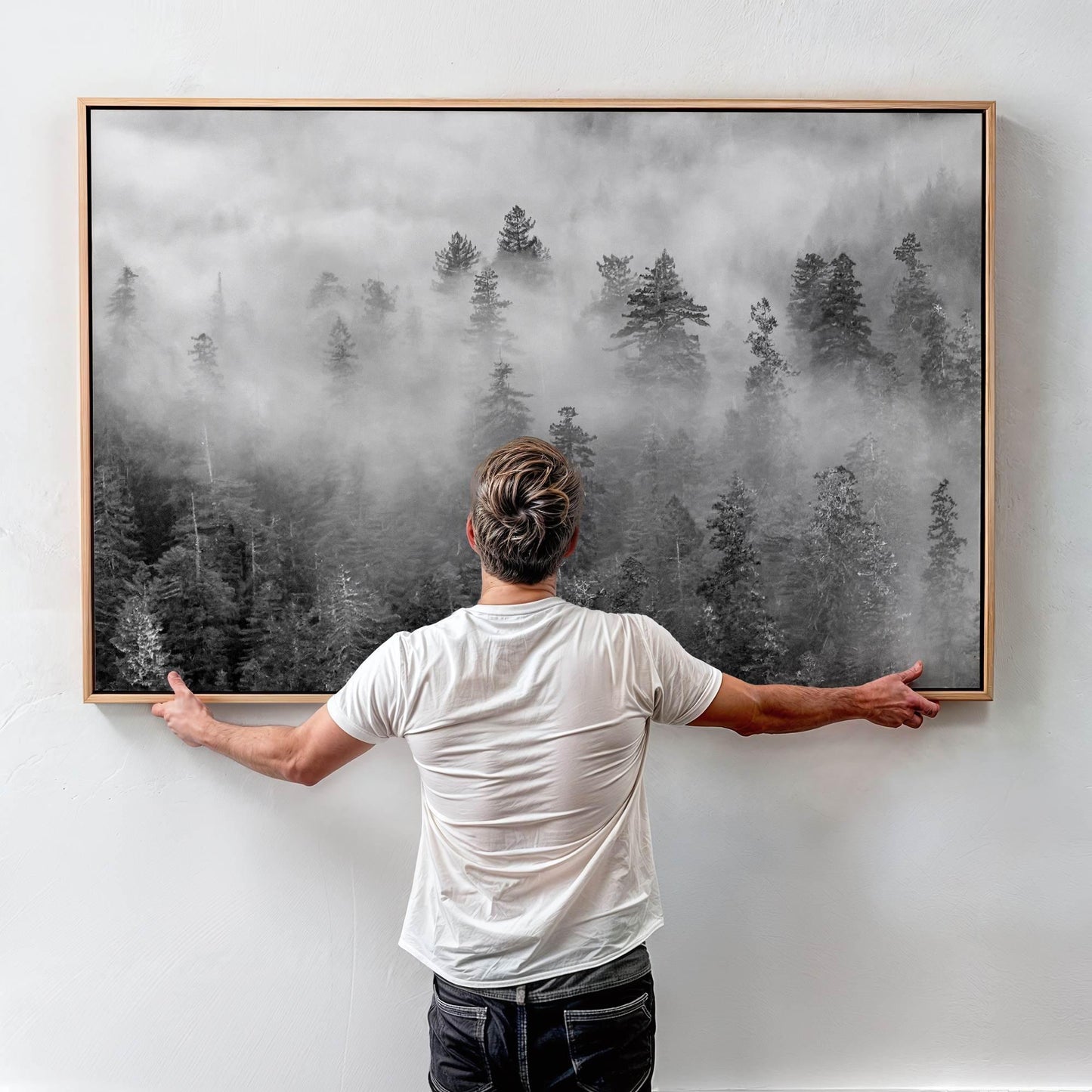 Foggy Treetops Canvas