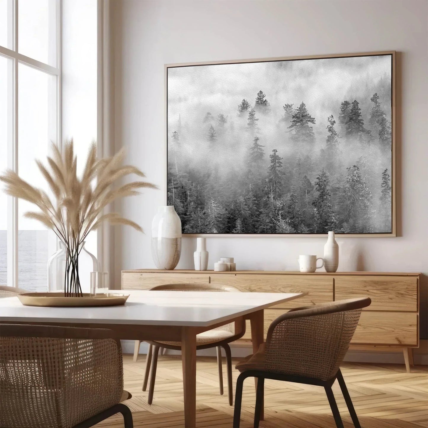 Foggy Treetops Canvas