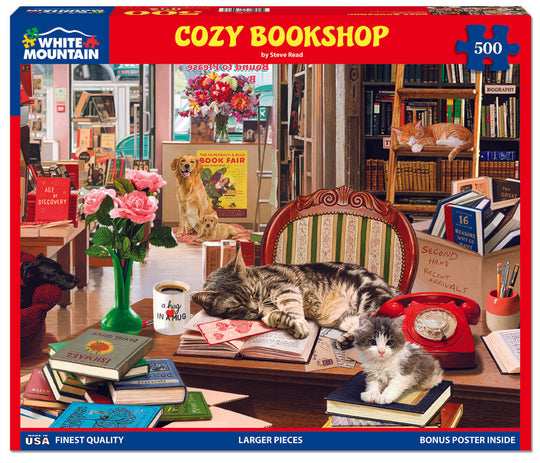 Cozy Bookshop  Puzzle - 500 Piece
