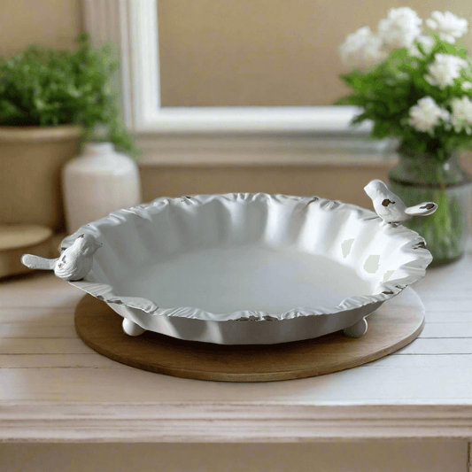 French Country Decorative Bird Dish