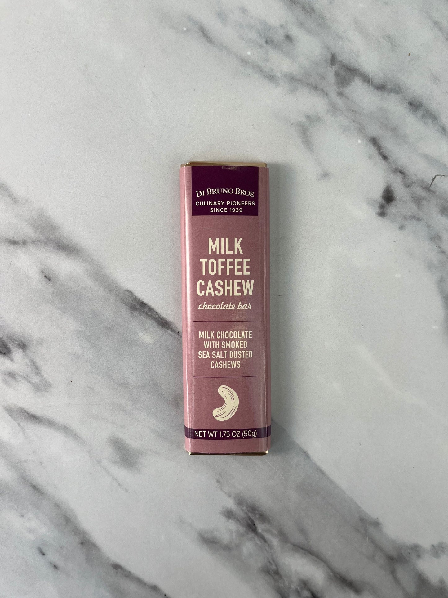 Milk Chocolate Toffee & Cashew Bar