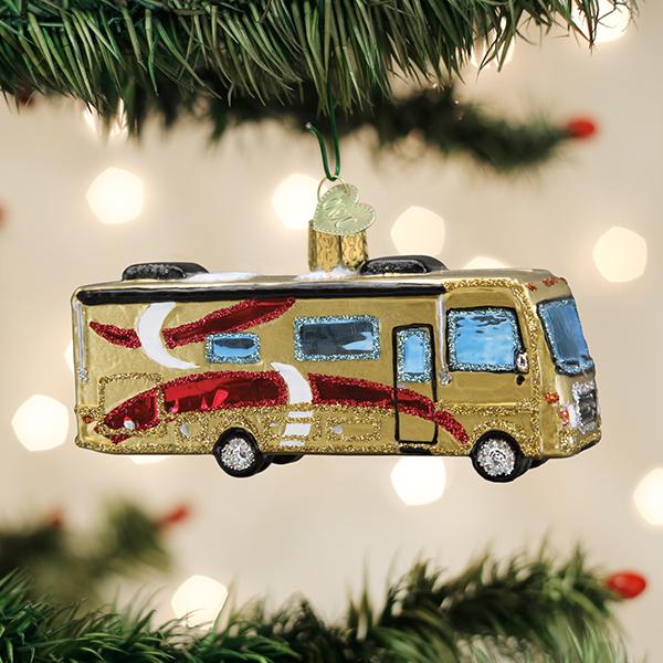 Class A Motorhome Glass Ornament