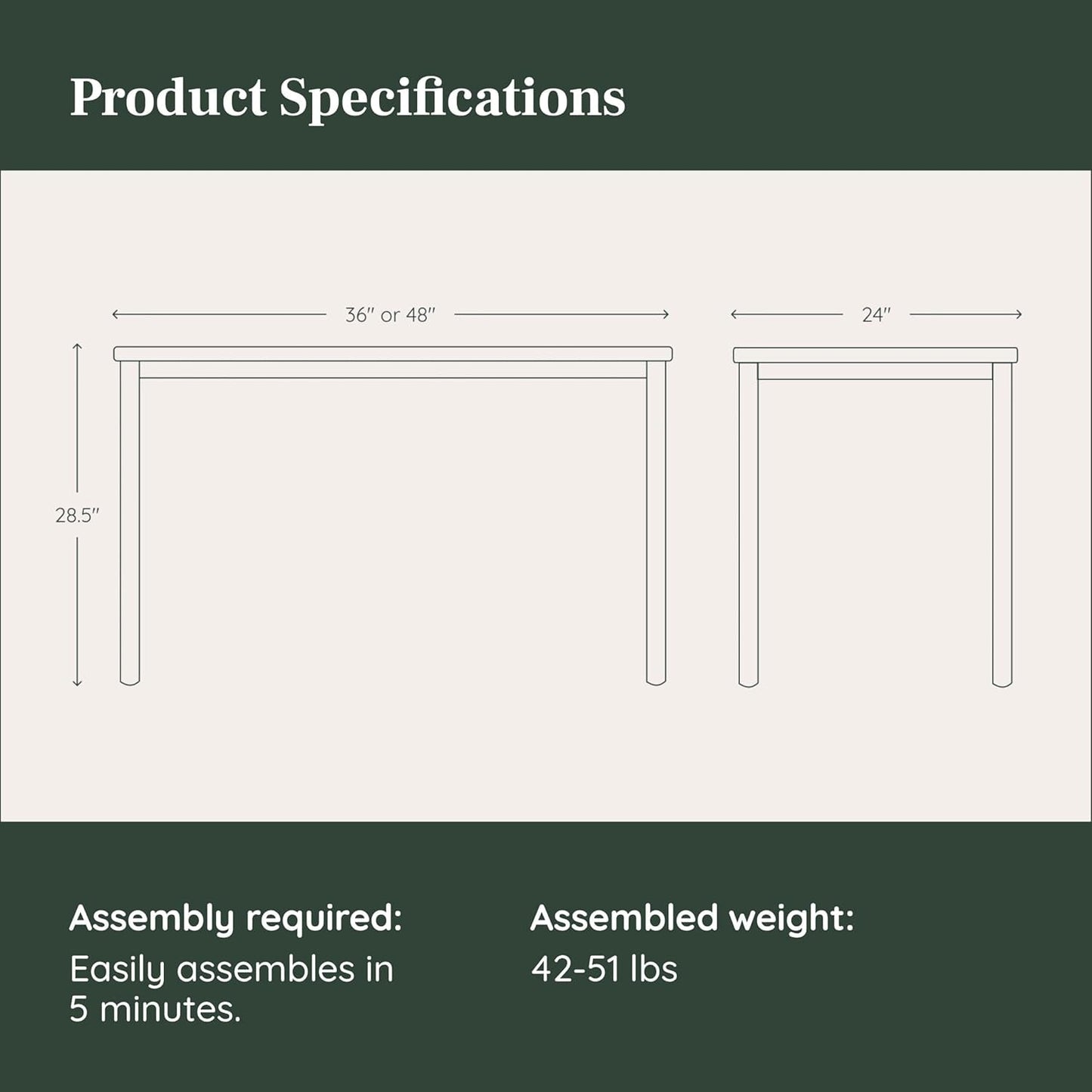 Functional Home Office Desk with Effortless Assembly Design