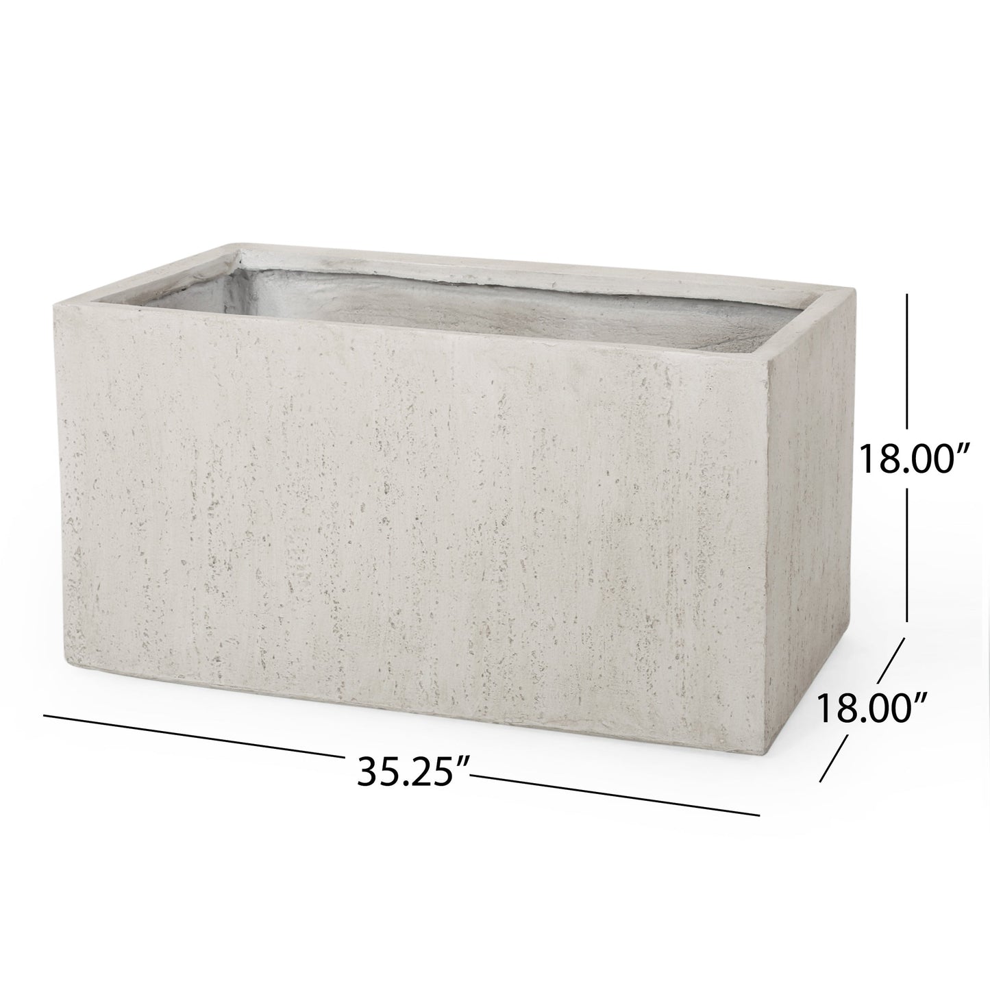 Outdoor Large Square Mgo Planter