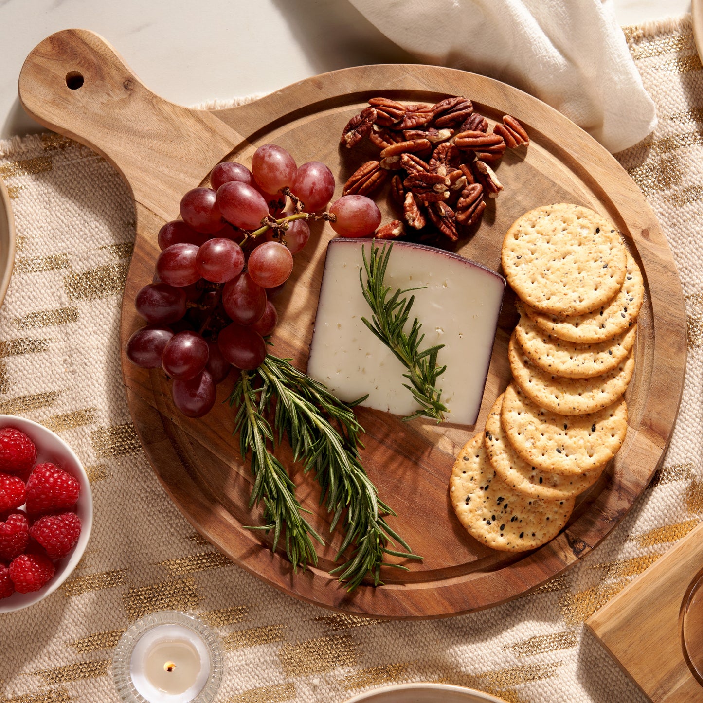 12' Acacia Wood Artisan Cheese Paddle