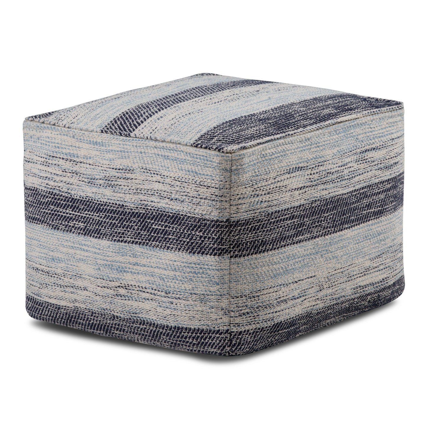 Clay 18 Inch Wide Square Pouf