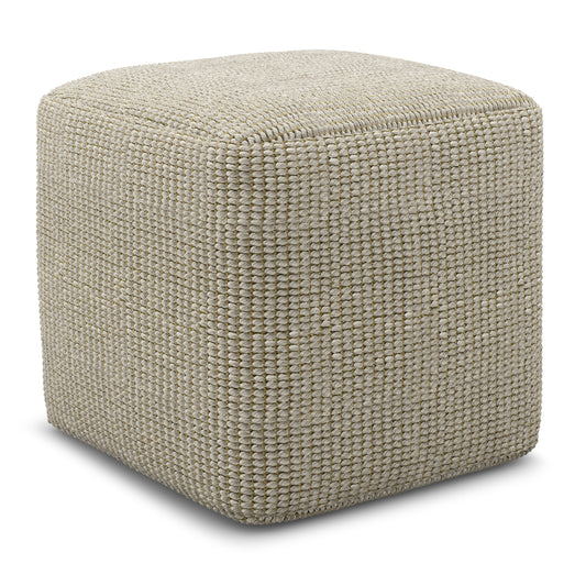 Zelma Square Woven Outdoor / Indoor Pouf