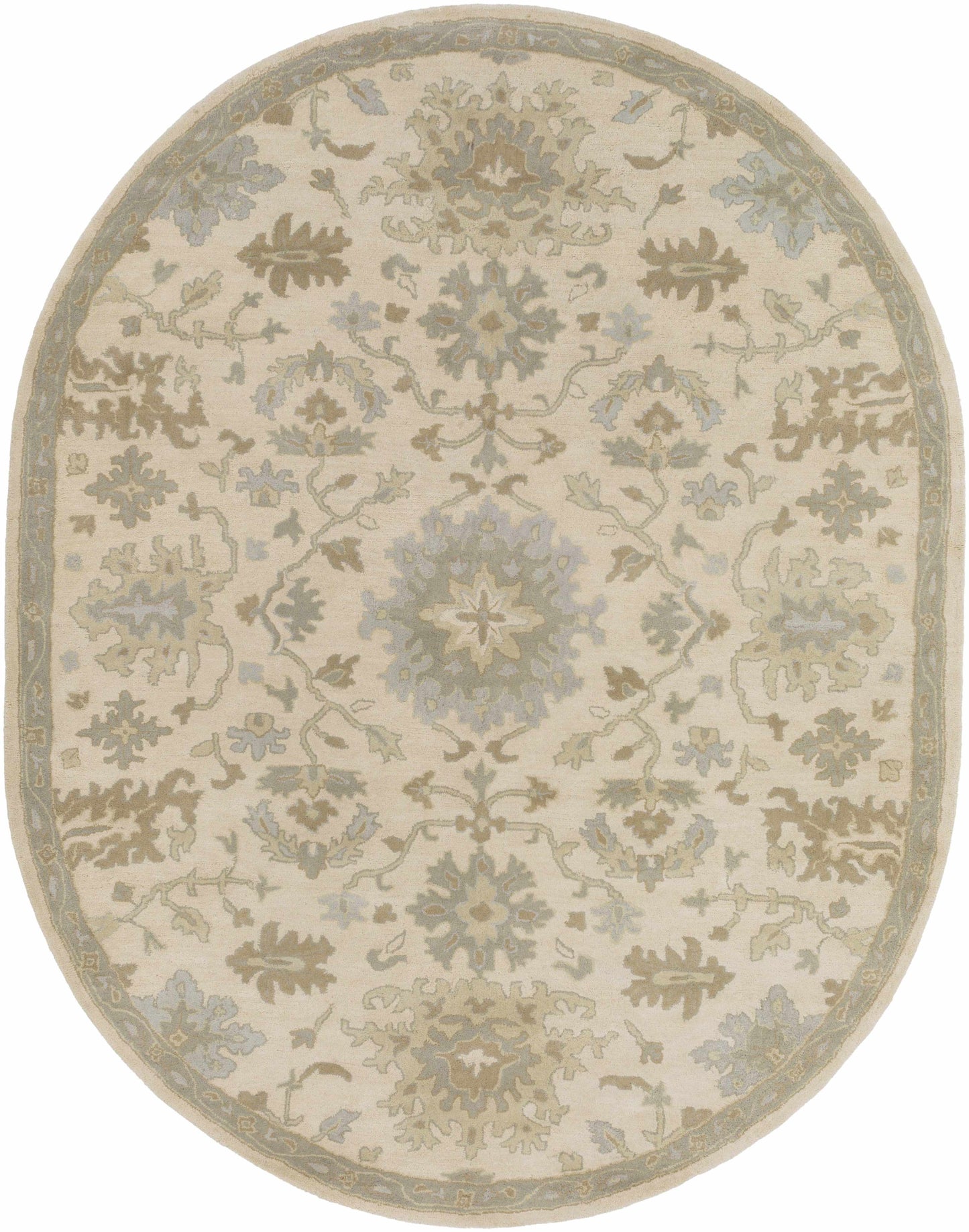 Hazen 1197 Hand Tufted Light Beige Wool Rug