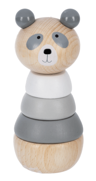 Roly-Poly Panda Wood Stacker