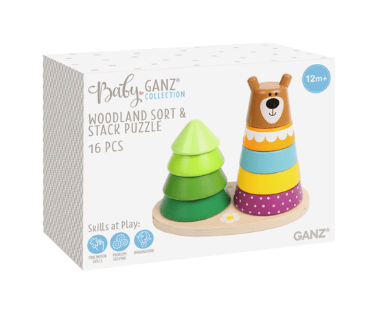 Woodland Sort & Stack Wooden Puzzle