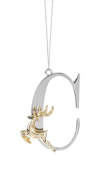 Elegant Reindeer Ornament - C - Final Sale