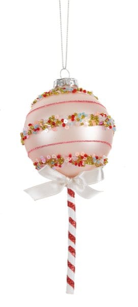Cake Pop Ornaments - Pink - Final Sale
