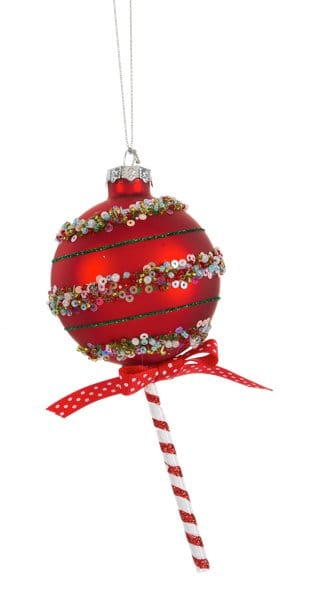 Cake Pop Ornaments  - Red - Final Sale