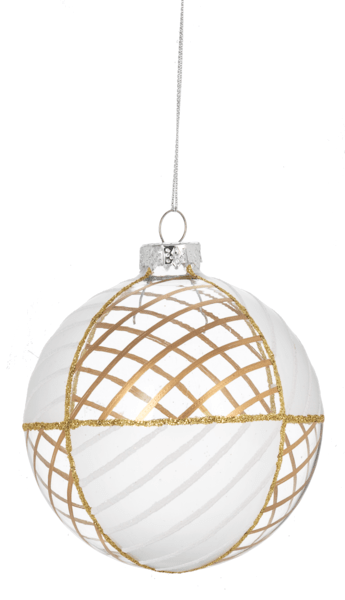 Gold & Frost Holiday Shape Ornaments - Final Sale