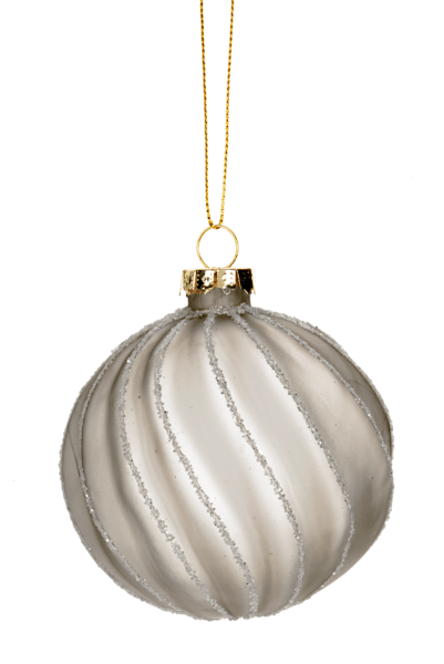Textured Swirl Ball Ornaments  - Specify color