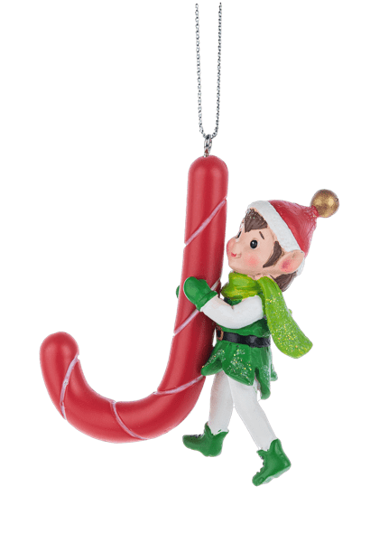 Monogram Ornament - J - Final Sale