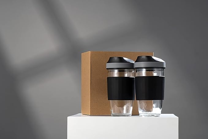 Borosilicate Glass Coffee Cups (2 Cups)