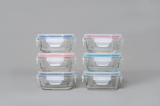 Mini Glass Container Set - Rectangular