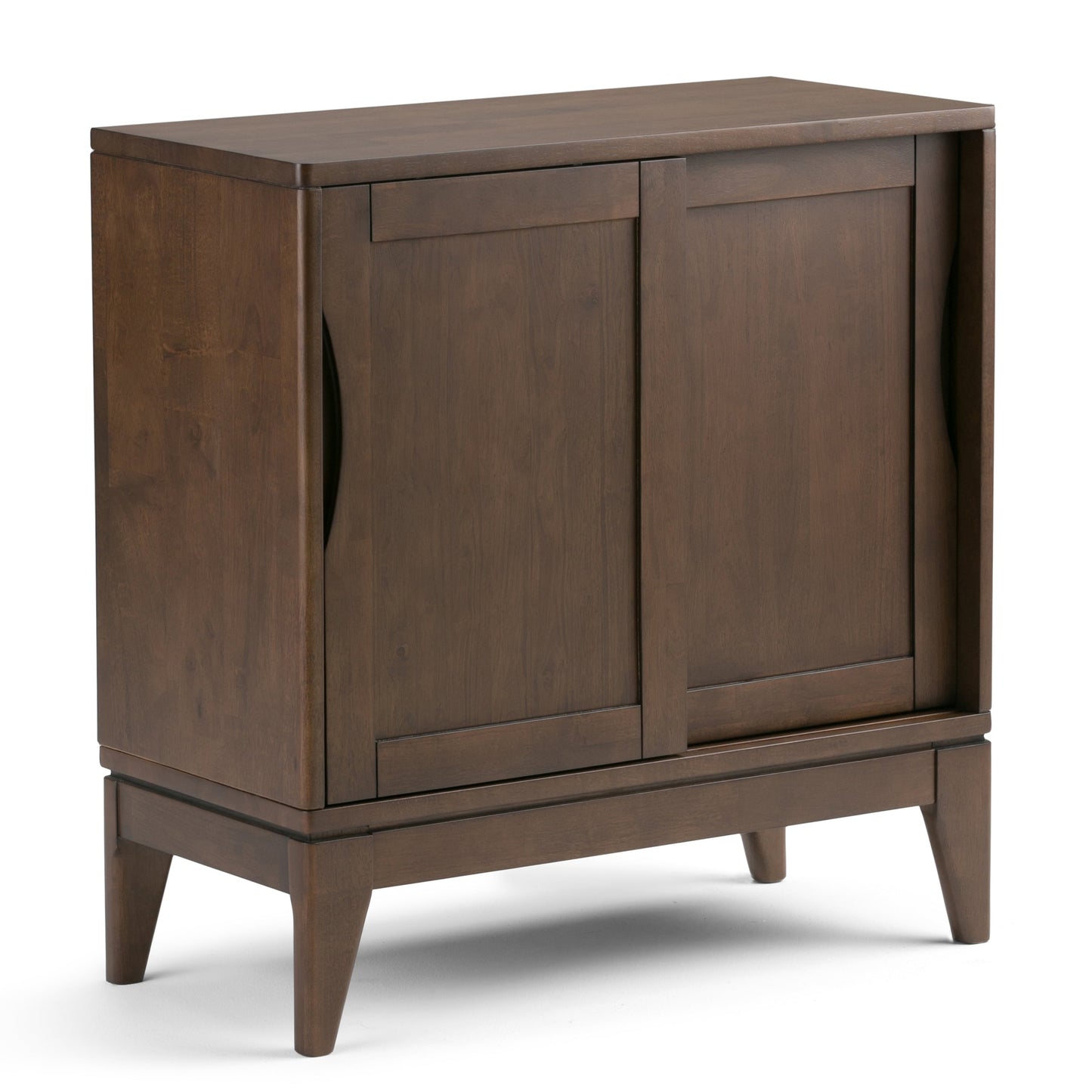 Harper 30 Inch Wide Solid Hardwood Mid-Century Modern Low Storage Cabinet