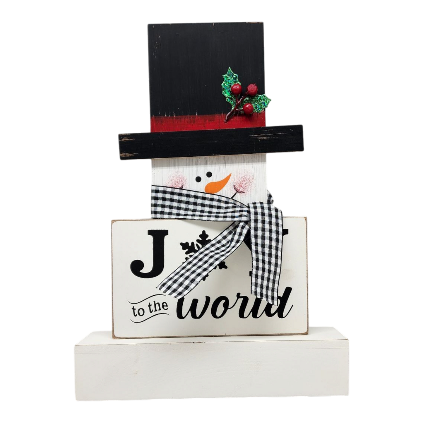 Snowman Block Decor -