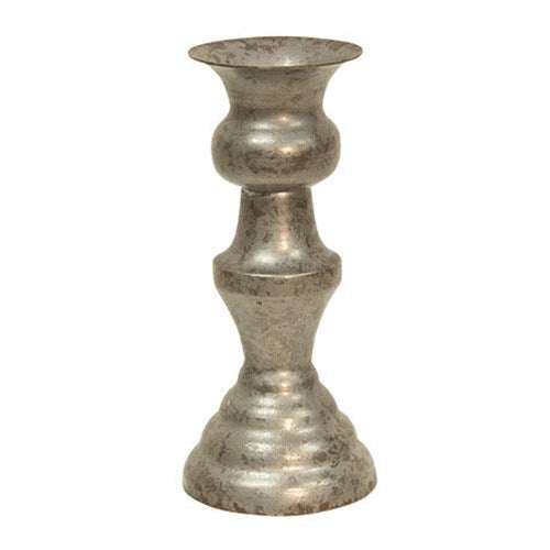 Alette Candle Holder 5.5" Pewter Look