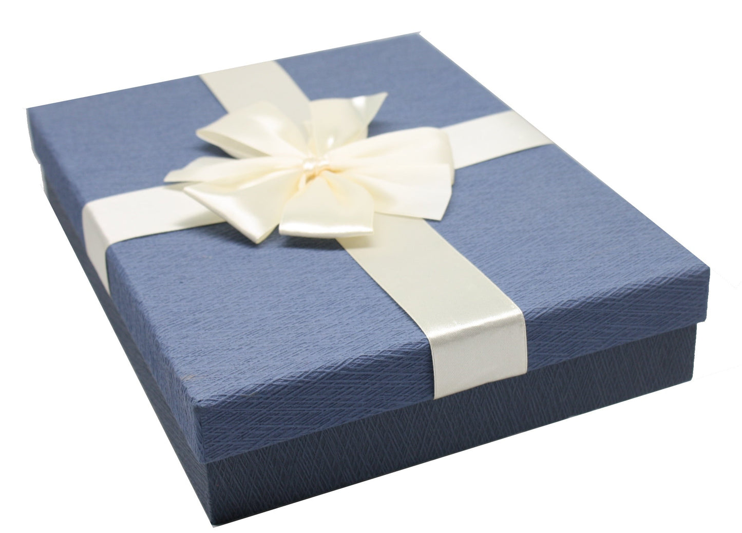 Elegant Rectangular Gift Box - Blue Large