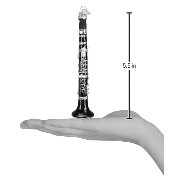 Clarinet  Glass Ornament