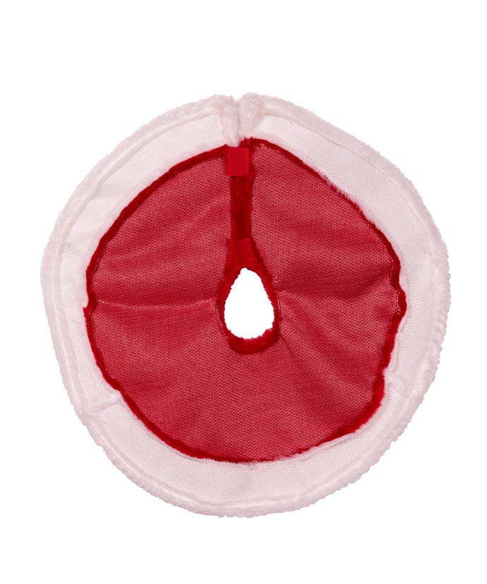 Miniature Red Plush Tree Skirt