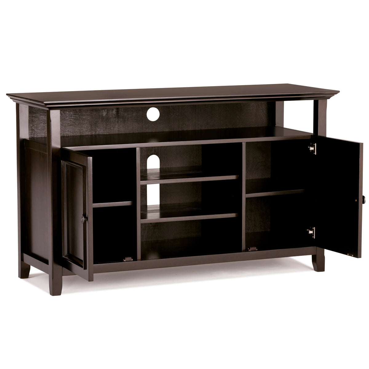 Amherst 54 Inch Wide Solid Wood TV Stand in Hickory