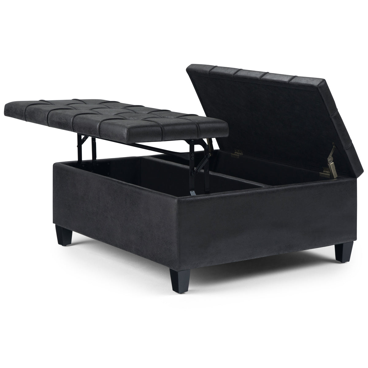 Harrison 36 Inch Wide Coffee Table Storage Ottoman
