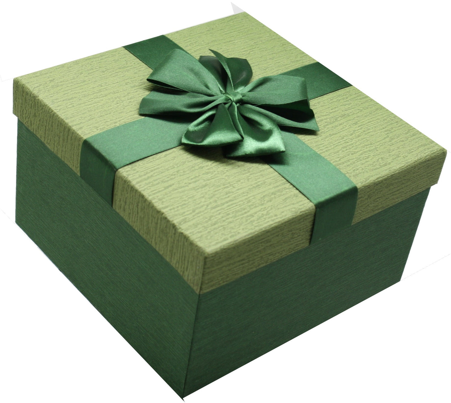 Elegant Square Gift Box - Green Medium