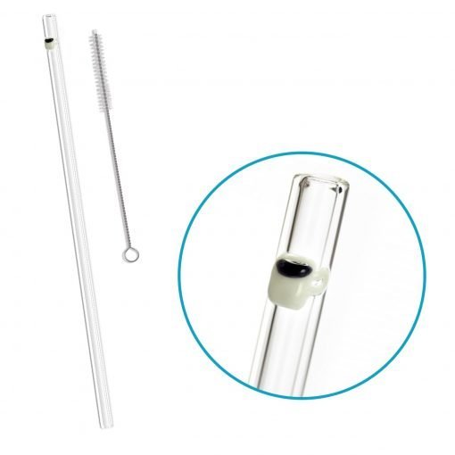 Reusable Glass Drinking Straws, 9.5mm x 8 inch, Sold Individually