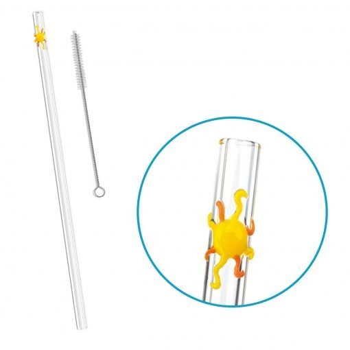 Reusable Glass Drinking Straws, 9.5mm x 8 inch, Sold Individually